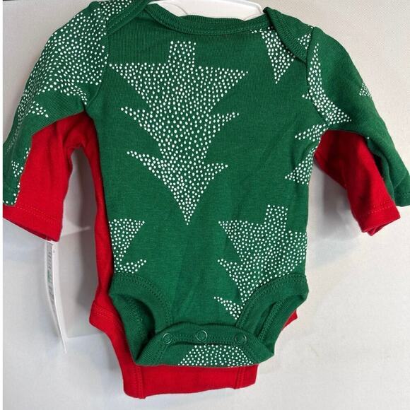 Carter's Christmas Theme Baby 2-Pc Crew Neck Long Sleeve Bodysuit‎ Unisex NWT - Picture 10 of 14
